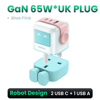 65W GaN Charger With PD3.0 PPS Fast Charge Compact Travel - Smarsty