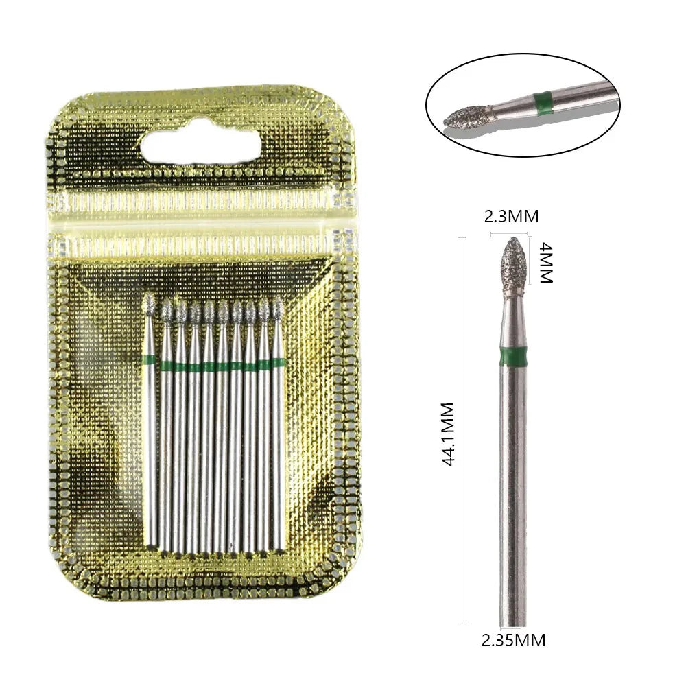 10 Piece Diamond Nail Drill Bit Set for Perfect Manicures - Smarsty