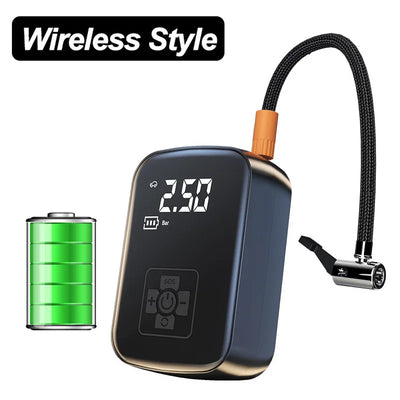 Car Air Pump Air Compressor 12V 150PSI Electric Wireless Portable Tire Inflator Pump for Motorcycle Bicycle Car Tyre Ball - Smarsty