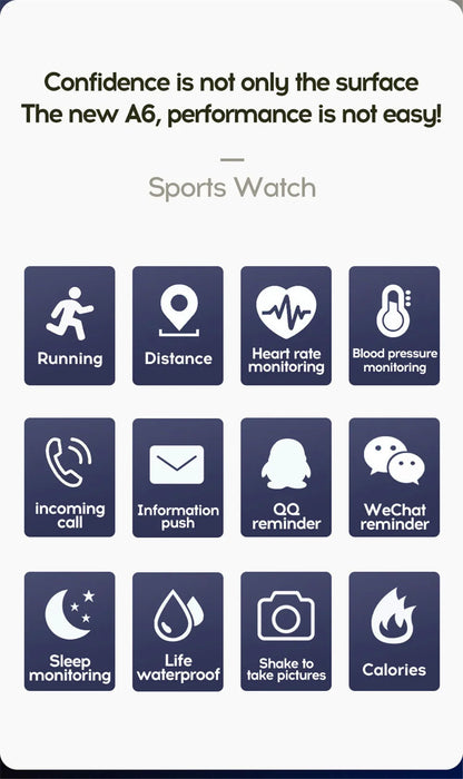 Smartwatch Fitness Tracker with Music Control and Pedometer - Smarsty