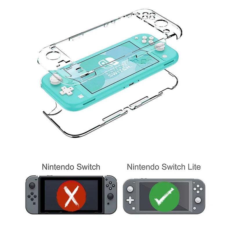 Nintendo Switch Lite Crystal Case with Anti-Slip Protection - Smarsty