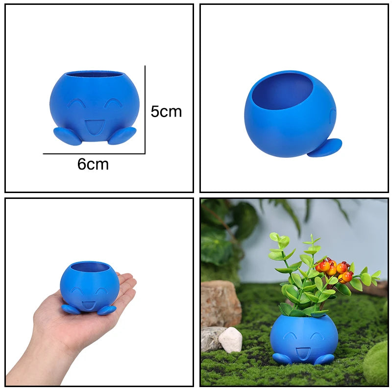 Oddish Flowerpot Funny Inspired Flower Pot for Garden Decor Desk Decor