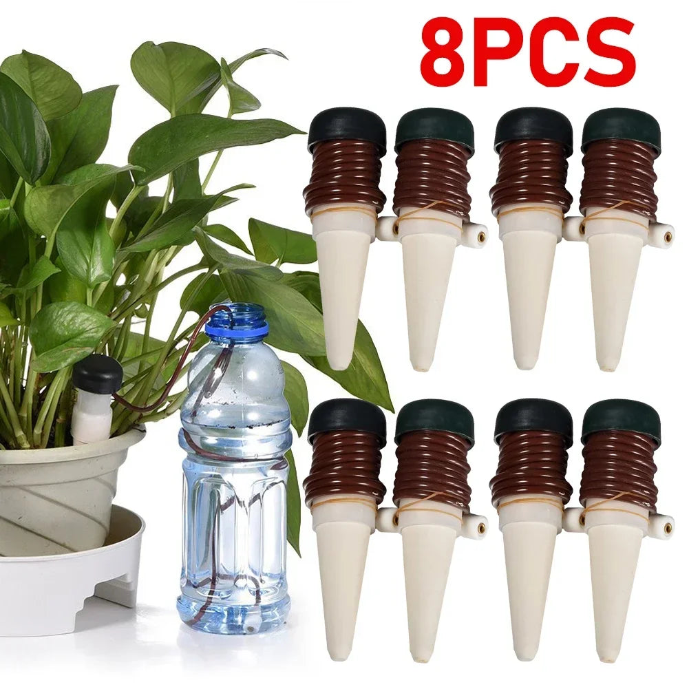 Self-Watering Drippers for Easy Indoor Plant Care - Smarsty