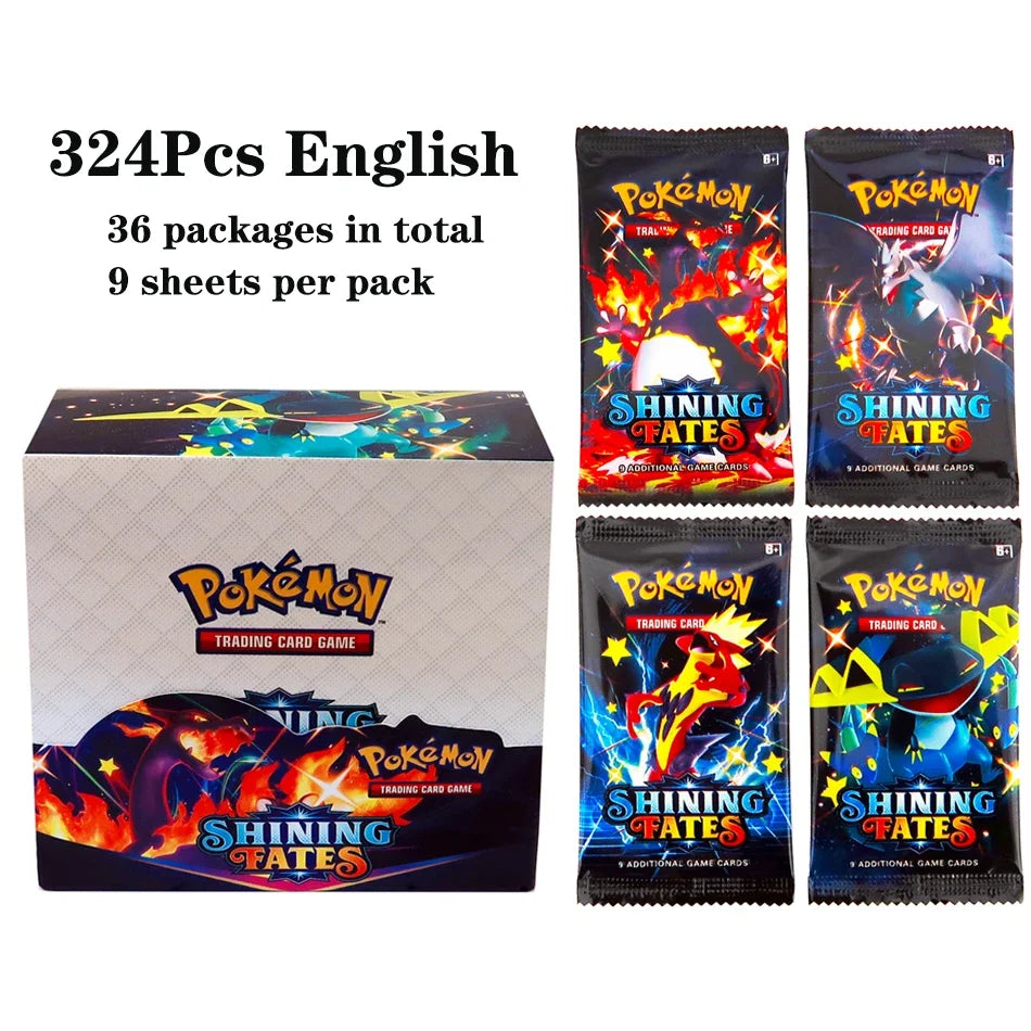 324pcs Pokemon TCG: Sword & Shield-Fusion Strike Booster Display Box (36 Packs) Board Game Card DESTINED RIVALS Stellar Crown - Smarsty