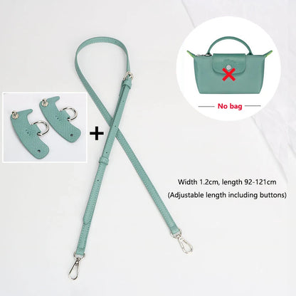 1 Set Bag Strap For Longchamp Mini Punch-free Genuine Leather Shoulder Strap Set Transformation Crossbody Strap Bag Accessories