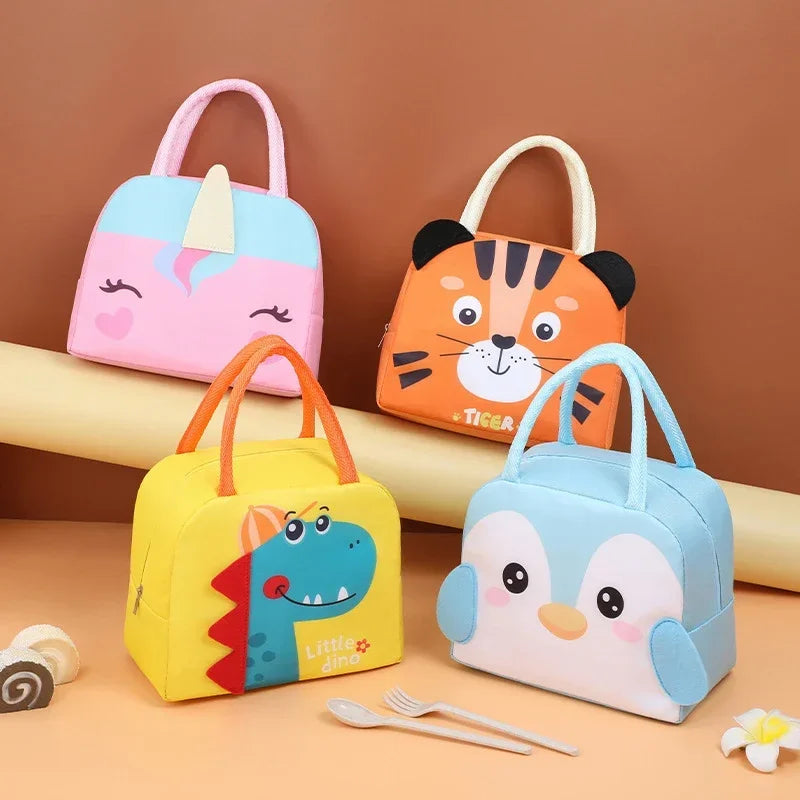 Cartoon Kids Lunch Bag With Thermal Insulation Waterproof - Smarsty