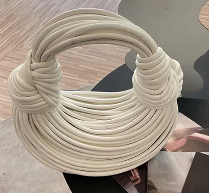 Women Handbags 2024 Designer Rope Knotted Gold Clutch - Smarsty