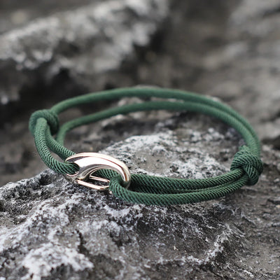 Men’s Adjustable Shark Bracelet Double Layer Rope Strand - Smarsty