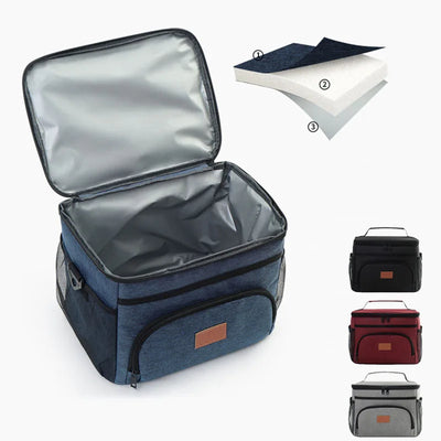 Large Capacity Insulated Lunch Backpack With Leak Proof - Smarsty