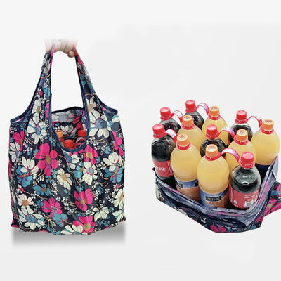 Versatile Folding Canvas Shopping Bag With Large Capacity - Smarsty