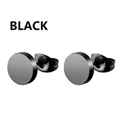 Vintage Punk Stainless Steel Stud Earrings Set for Men Women - Smarsty