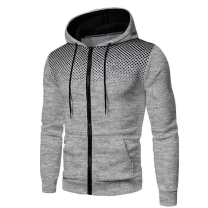 2024 New Men's Hoodie Jacket Streetwear Long Sleeve Sweatshirts Zipper Hooded Pullover Male Sportswear Men Clothing Streetwear - Smarsty