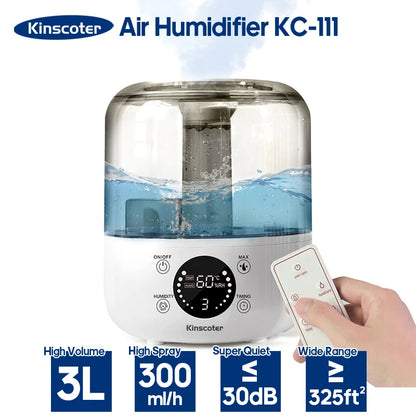 Large Capacity Aromatherapy Air Humidifier with Remote Control - Smarsty