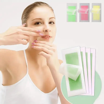 Hair Removal Wax Strip, Portable, Practical, Painless, Fast, Gentle And Non Irritating. 10 Disposable Hair Removal Wax Papers Ar
