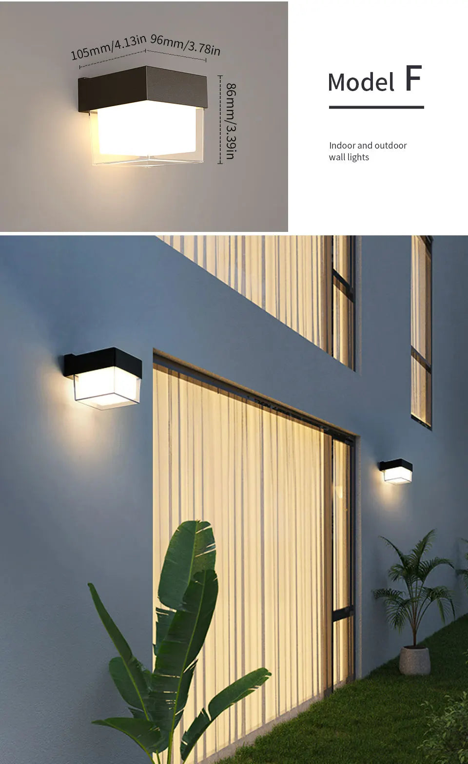 LED Outdoor Wall Light with PIR Motion Sensor - Smarsty