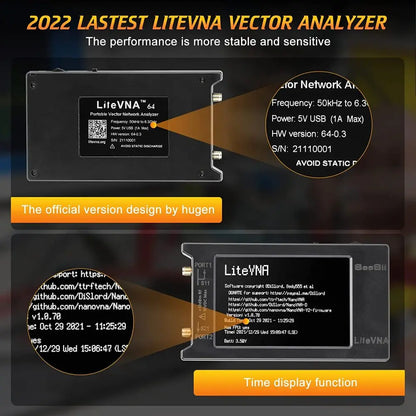 Upgraded NanoVNA Vector Network Analyzer with Data Storage - Smarsty