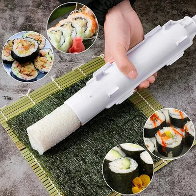 DIY Cylinder Sushi Making Machine Quick Sushi Bazooka Japanese Rolled Rice Meat Mold Rice Ball Mold  Kitchen Bento Accessories - Smarsty