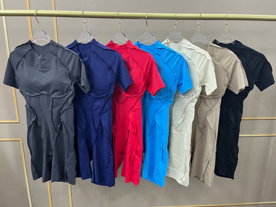 Short Jumpsuit Gym Clothes For Women Sportswear Fitness Overalls Backless Scrunch Booty Yoga Suit Sports Set Outfit - Smarsty