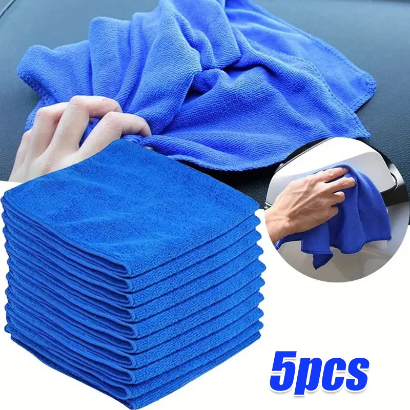 10Pcs Microfiber Towels Car Wash Drying Cloth Towel Household Cleaning Cloths Auto Detailing Polishing Cloth Home Clean Tools - Smarsty