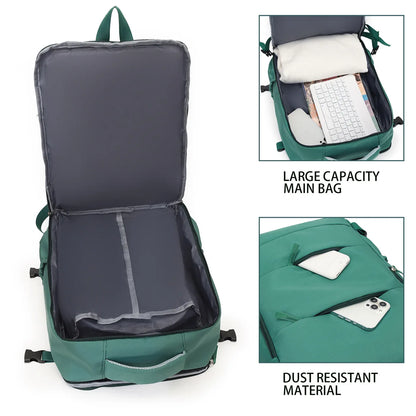 Couples Leisure Lightweight Backpack Travel Backpack Female New Backpack Student Schoolbag Large Capacity Travel Commuter Luggag - Smarsty