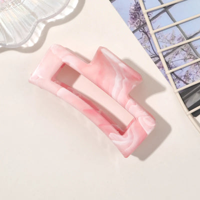 Medium Hair Claw Clips Strong Hold Matte Pink Versatile Set - Smarsty