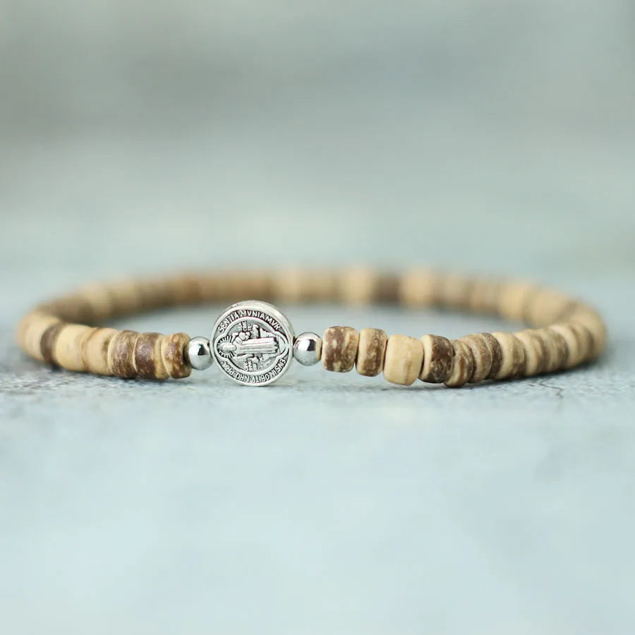 Men's 4mm Beaded Tiger Eye Bracelet Natural Stone Meditation - Smarsty