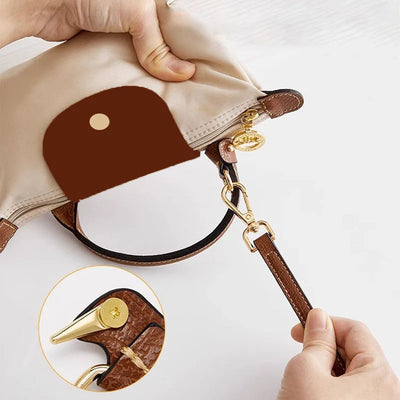 Leather Replacement Crossbody Bag Strap For Longchamp Mini Bag Shoulder Strap Without Punching Modification Bag Accessories - Smarsty