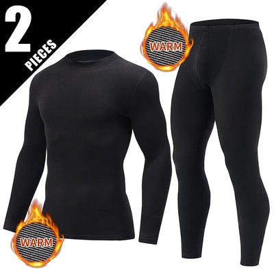 2/4 Pcs Men's Solid Color Simple Autumn And Winter Thermal Underwear Comfortable And Casual Bottoming Underwear Teenagers Pajama - Smarsty
