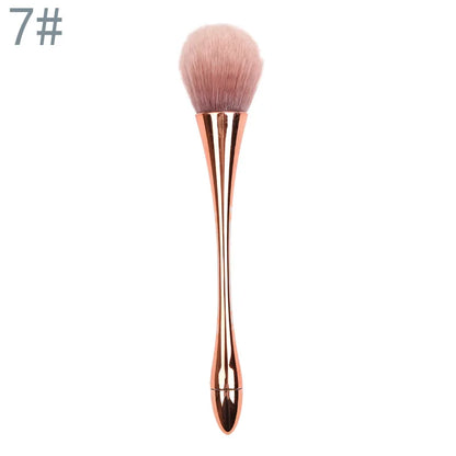 Big Size Soft Fluffy Glitter Powder Brush for Manicure - Smarsty
