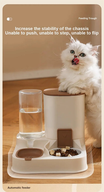 Automatic Cat Feeder with Water Dispenser Large Capacity - Smarsty