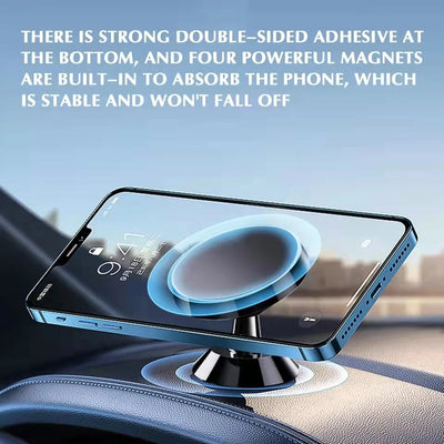 Magnetic Car Phone Holder With GPS Mount For Easy Access - Smarsty