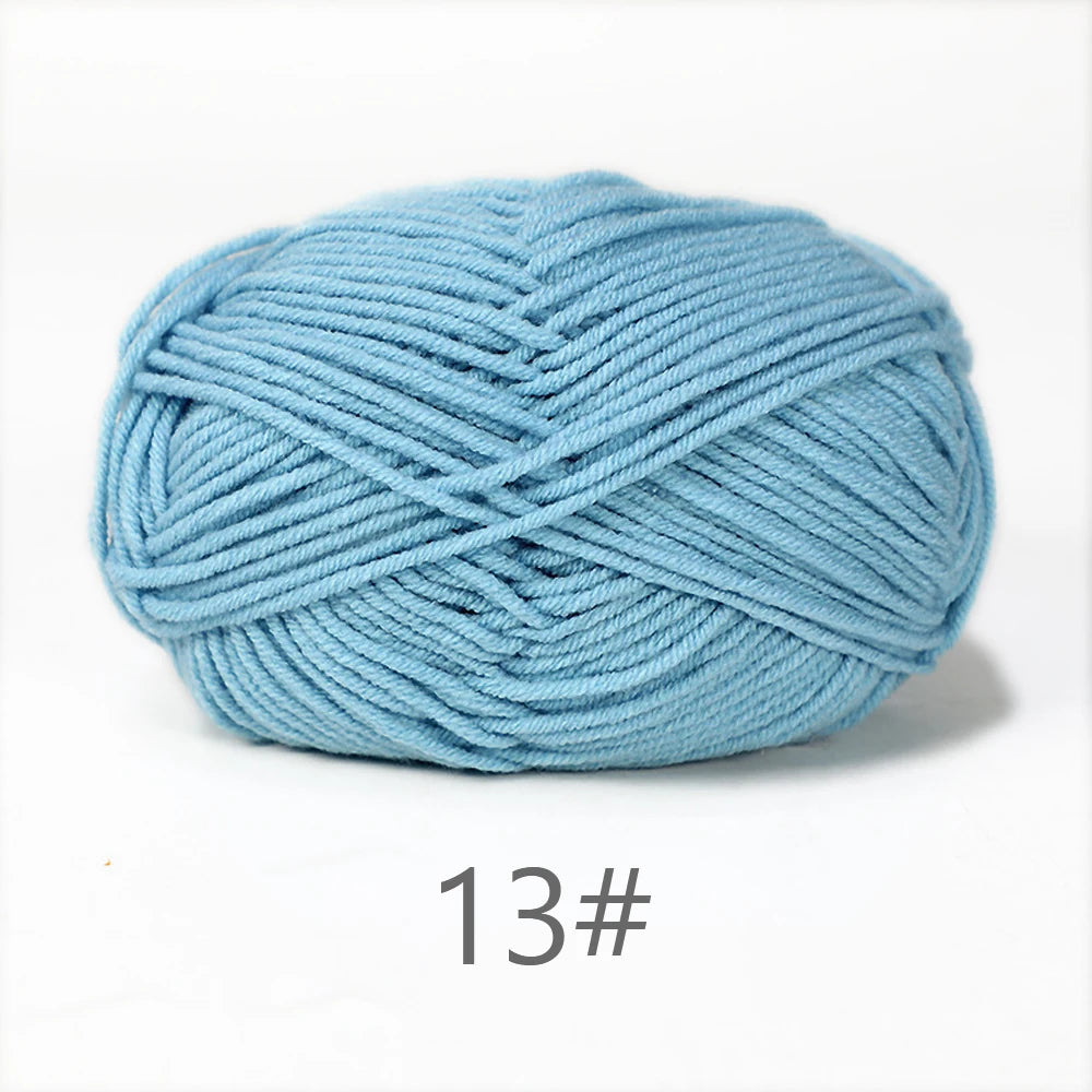 Soft Milk Cotton Yarn for Hand Knitting Projects - Smarsty