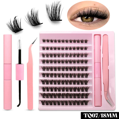 GROINNEYA DIY Eyelash Extension Kit with 280 Clusters - Smarsty