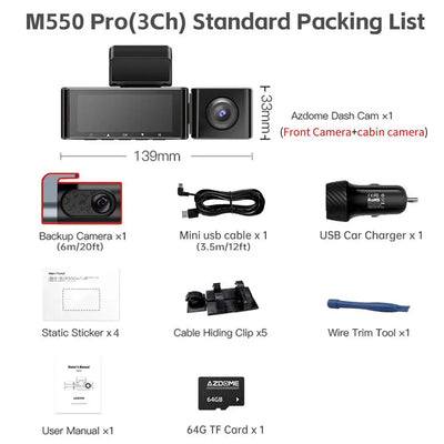 4K Dash Cam With GPS And Superior Night Vision Parking - Smarsty