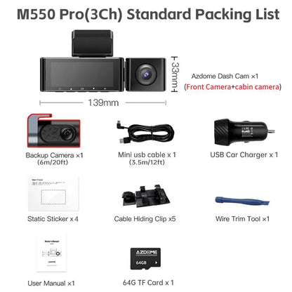 4K Dash Cam With GPS And Superior Night Vision Parking - Smarsty