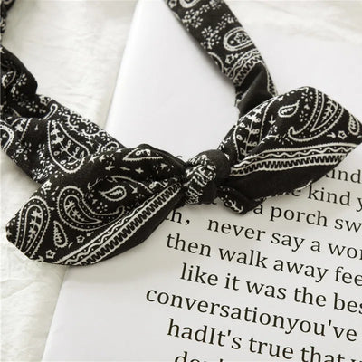 Boho Soft Elastic Headband For Women Vintage Cross Knot - Smarsty
