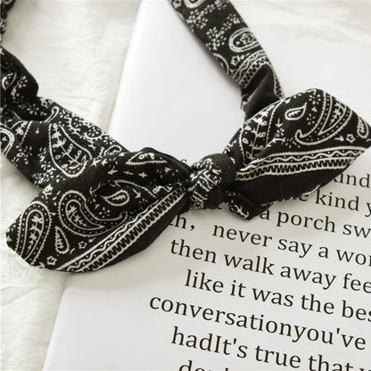 Boho Soft Elastic Headband For Women Vintage Cross Knot - Smarsty