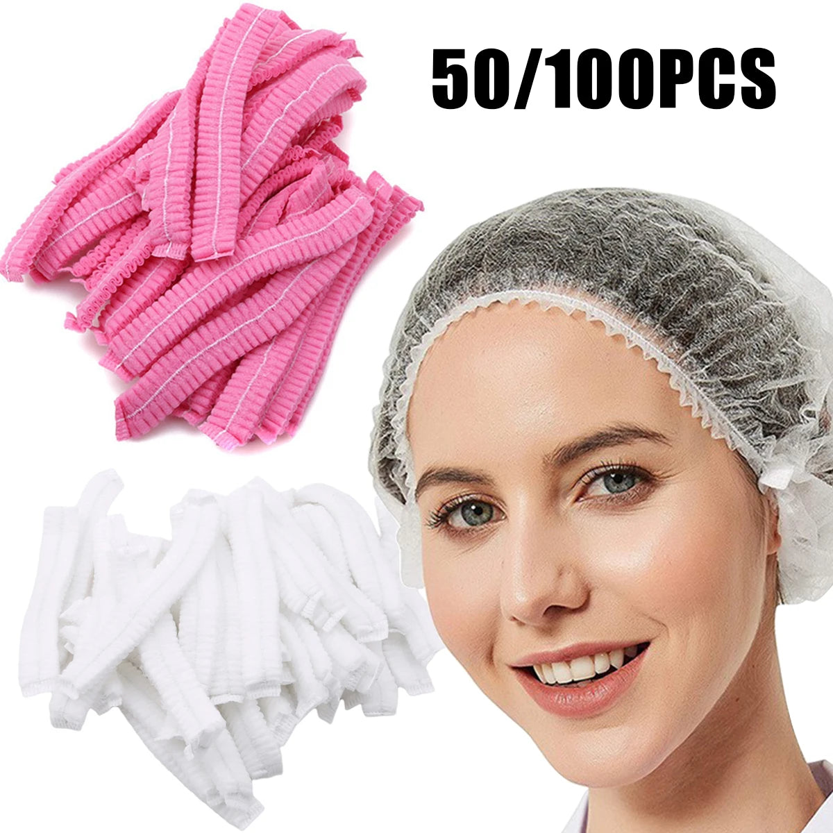 Disposable Hair Caps for Eyelash Extensions and Makeup - Smarsty