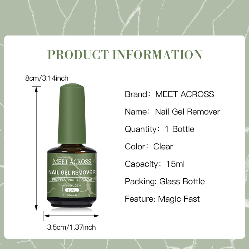 Magic Fast Nail Gel Polish Remover 15ml Soak Off - Smarsty