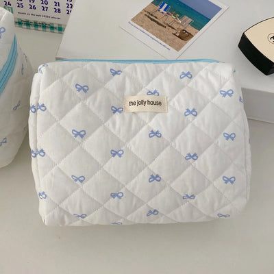 Cherry Print Makeup Bag Cosmetic Tote Organizer For Travel - Smarsty