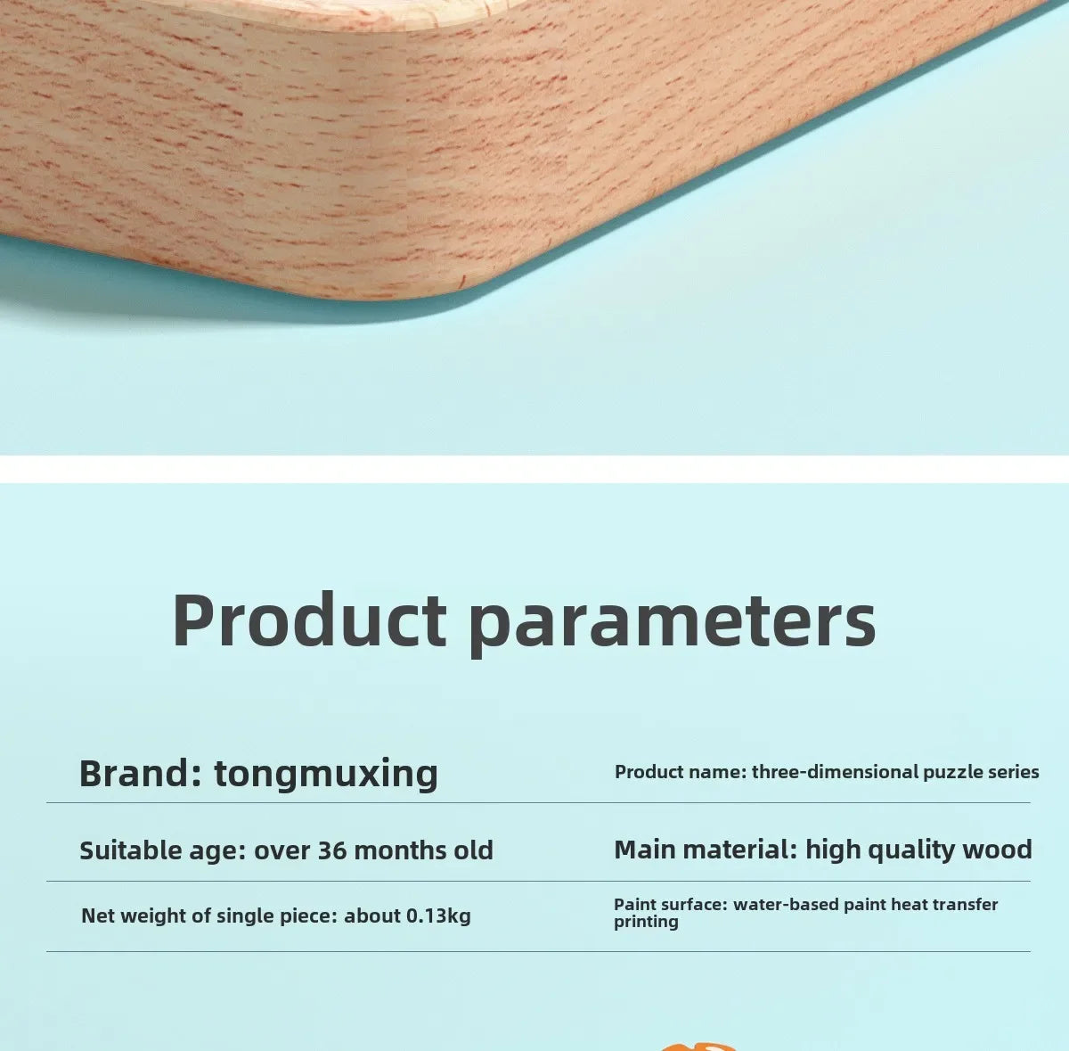 Montessori Cartoon 3D Wooden Puzzle Animal Traffic Jigsaw Toys for Kids Early Learning Educational Cognitive Game Children Gifts by Smarsty