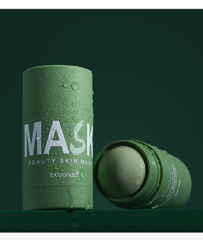Face Clean Mask Green Tea Cleansing Stick Mask Shrink pores Deep Blackhead Remover facial Cleansing Moisturizing Mask 40g - Smarsty