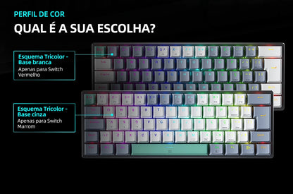 60 Percent Mechanical Keyboard With RGB Colorful Backlight