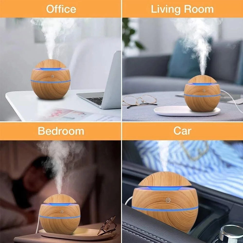 Electric Aromatherapy Humidifier with Ultrasonic Mist - Smarsty