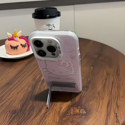 Hello Kitty Bracket Phone Case For iPhone Anti Drop Silicone - Smarsty