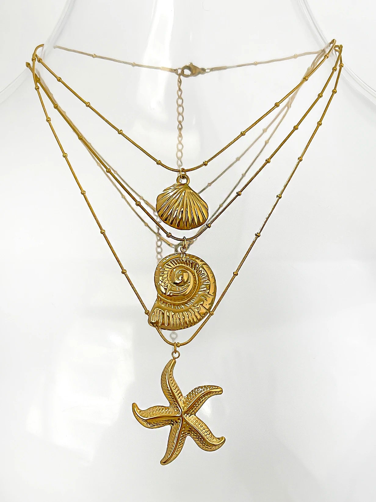 Minimalist Starfish Pendant Necklace for Beach Parties - Smarsty