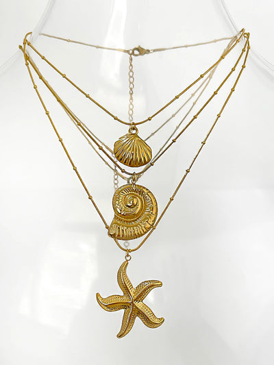 Minimalist Starfish Pendant Necklace for Beach Parties - Smarsty