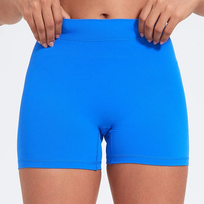 Sexy V-Back Shorts High Waisted Hip Lifting Yoga Shorts Women's Nylon Tight Fitting Shorts Training Sports Fitness Pants - Smarsty