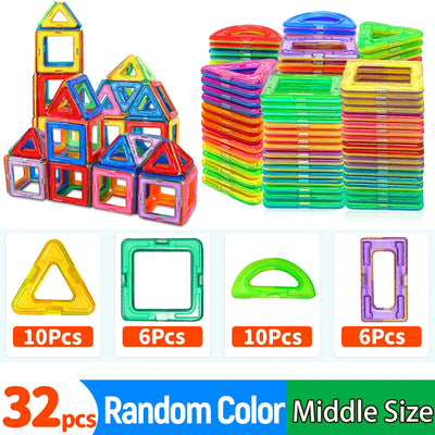 Magnetic Building Blocks DIY Magnets Toys medium size STEM Toys Construction Toys Learning Educational Magnet Toys - Smarsty
