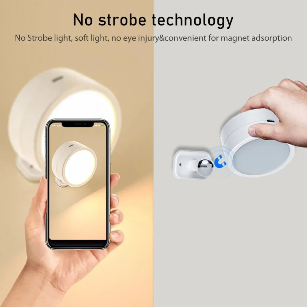 Magnetic LED Wall Light with Dimmable Touch Control - Smarsty
